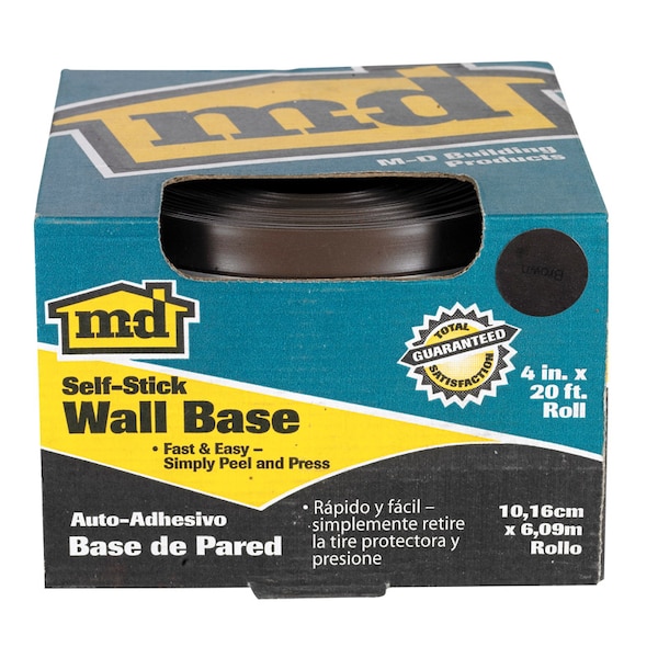 M-D Building Products M-D Building Products 4 in. H X 0.08 in. W X 20 ft. L Prefinished Brown Vinyl Wall Base 93161 - main